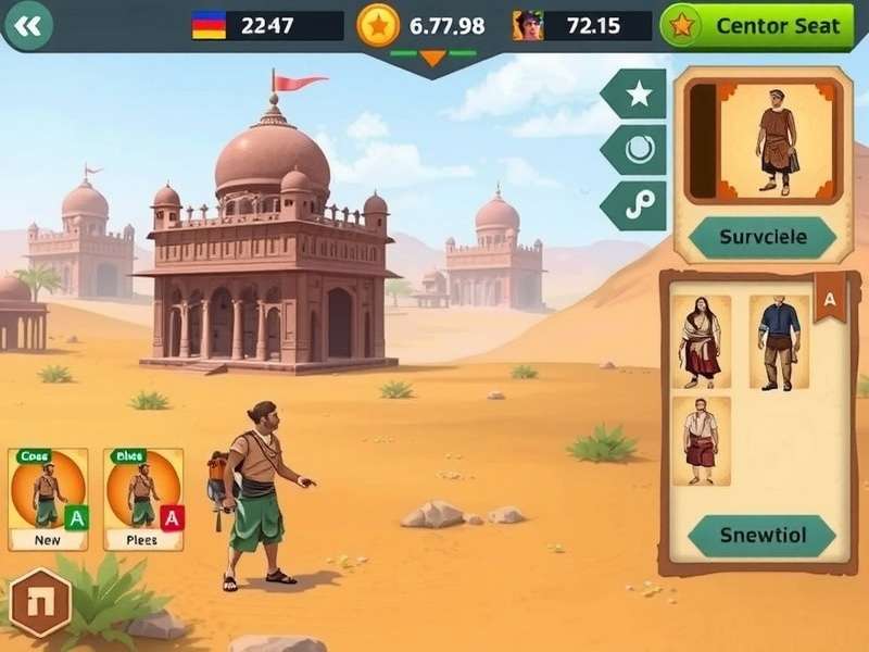Dryland Explorer character customization screen with Indian clothing options